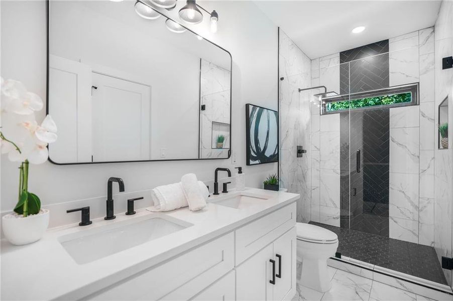 Furnished interior view inside a new home in , Atlanta (Image 17).