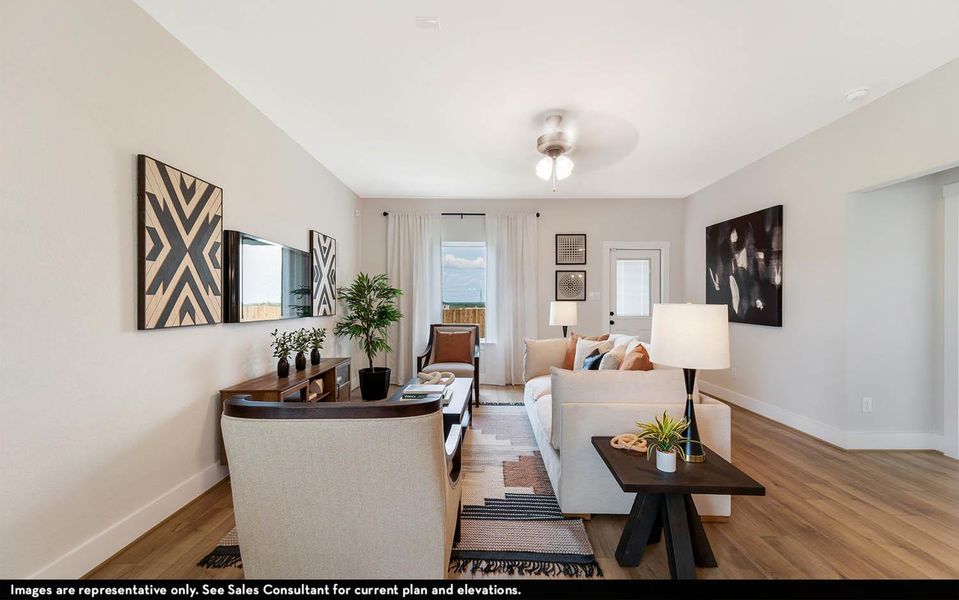 Furnished interior view inside a new home in Hunters Glen, Jarrell (Image 7).