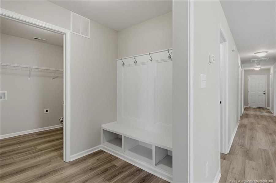 Drop zone off of garage entrance