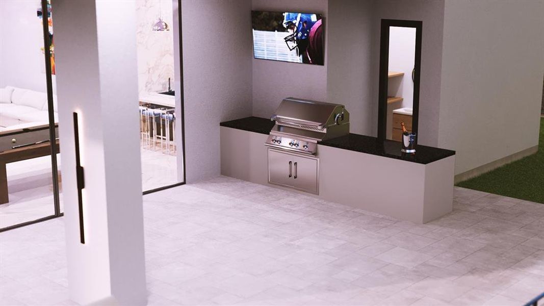 Furnished interior view inside a new home in , Frisco (Image 8).