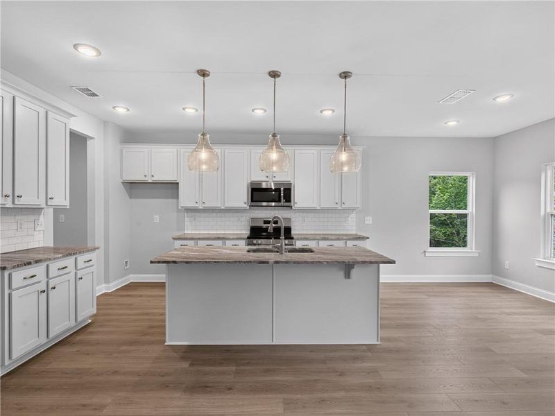 Furnished interior view inside a new home in , Dallas (Image 11).