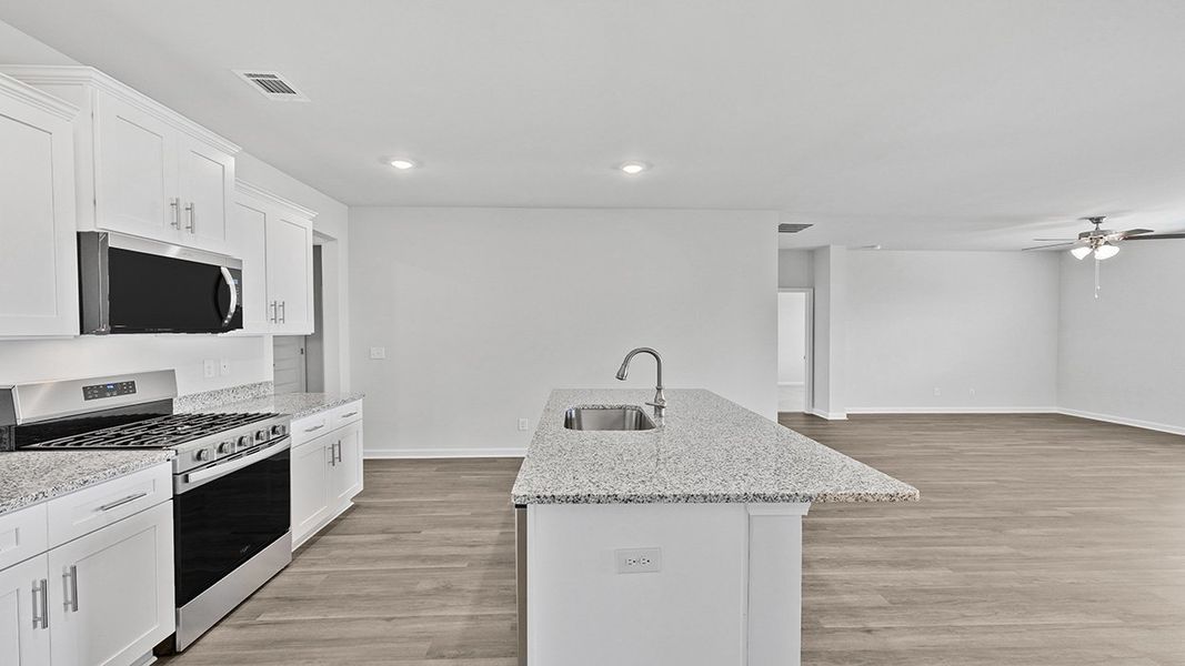 Furnished interior view inside a new home in Highland Hills, Graniteville (Image 5).