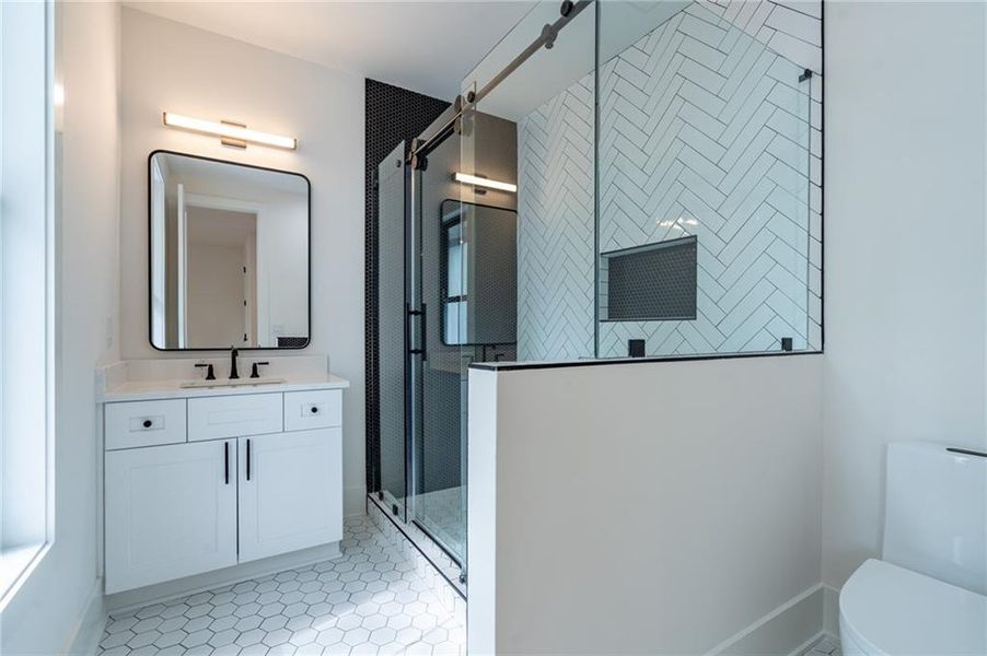 Furnished interior view inside a new home in , Brookhaven (Image 17).