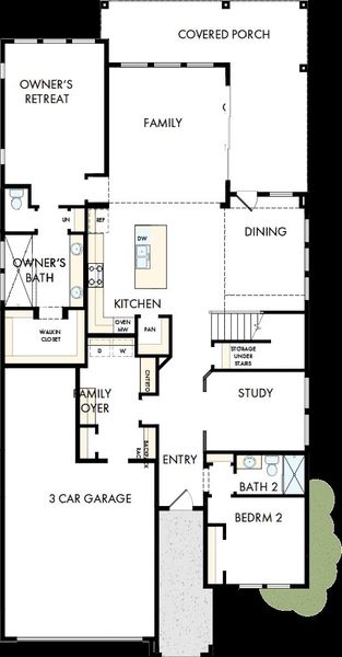 2D floor plan layout of this home in Goodland – Classic Series, Grand Prairie, TX (Image 2). 2D floor plan layout of this home in Goodland – Classic Series, Grand Prairie, TX (Image 2).