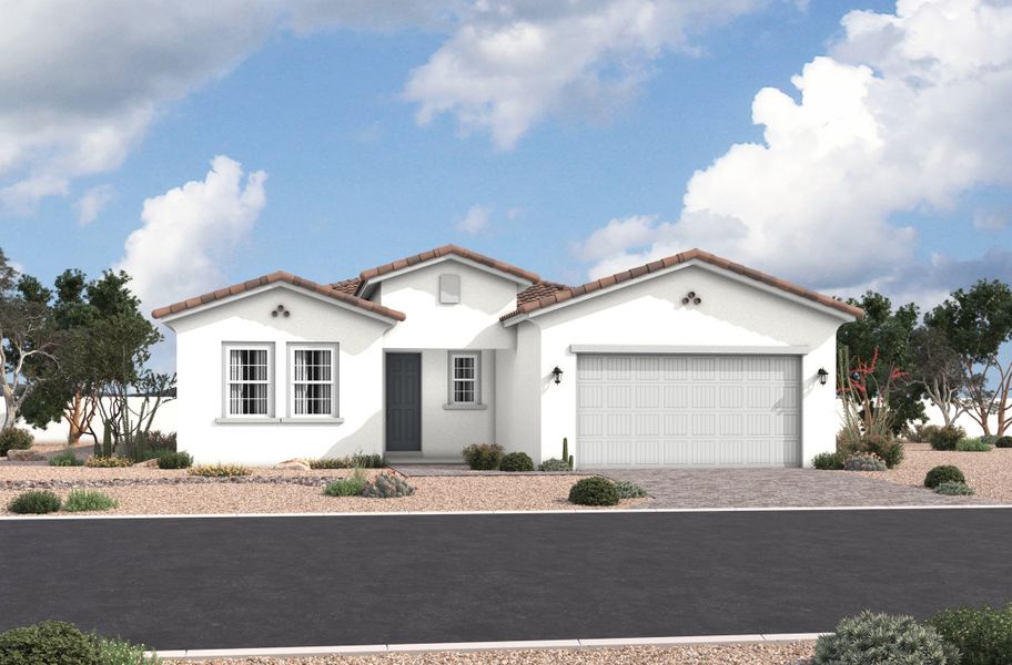 Representative exterior photo of a completed home built from the Bartlett by Beazer Homes in Sanctuary, Phoenix, AZ (Image 7).