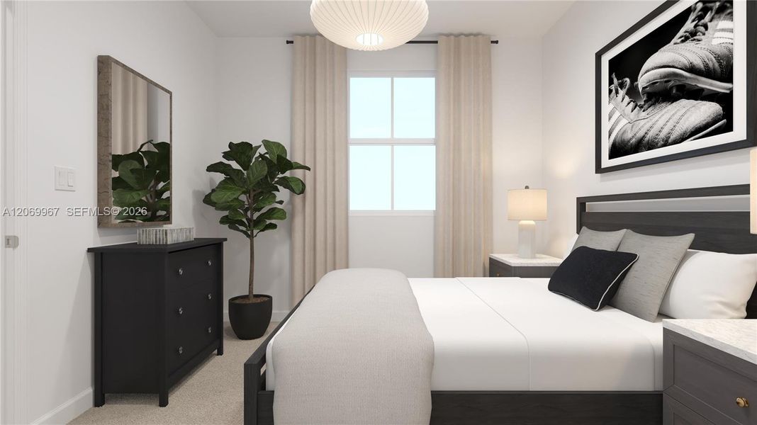 Furnished interior view inside a new home in Breezewood, Miami (Image 16).