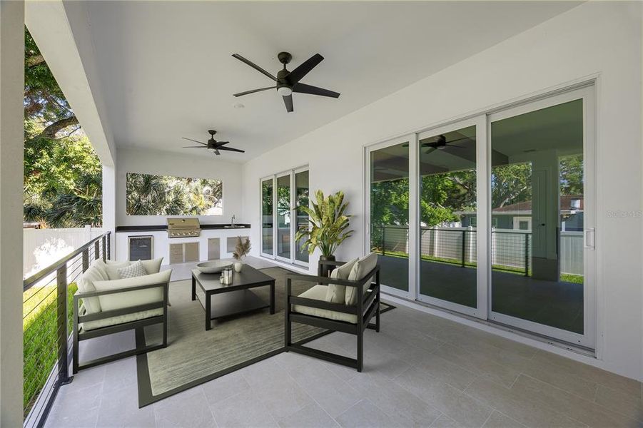 Exterior details and patio area of a home in , Tampa (Image 28). Exterior details and patio area of a home in , Tampa (Image 28).