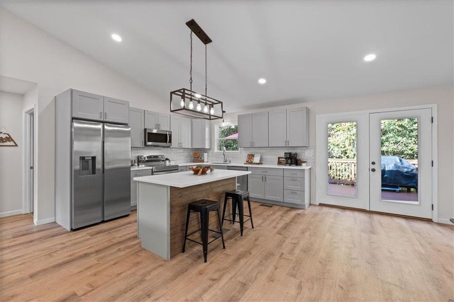 Furnished interior view inside a new home in , White (Image 15). Furnished interior view inside a new home in , White (Image 15).