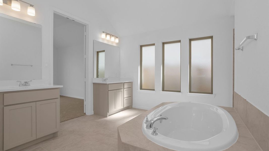 Furnished interior view inside a new home in Candela South 50', Richmond (Image 6).