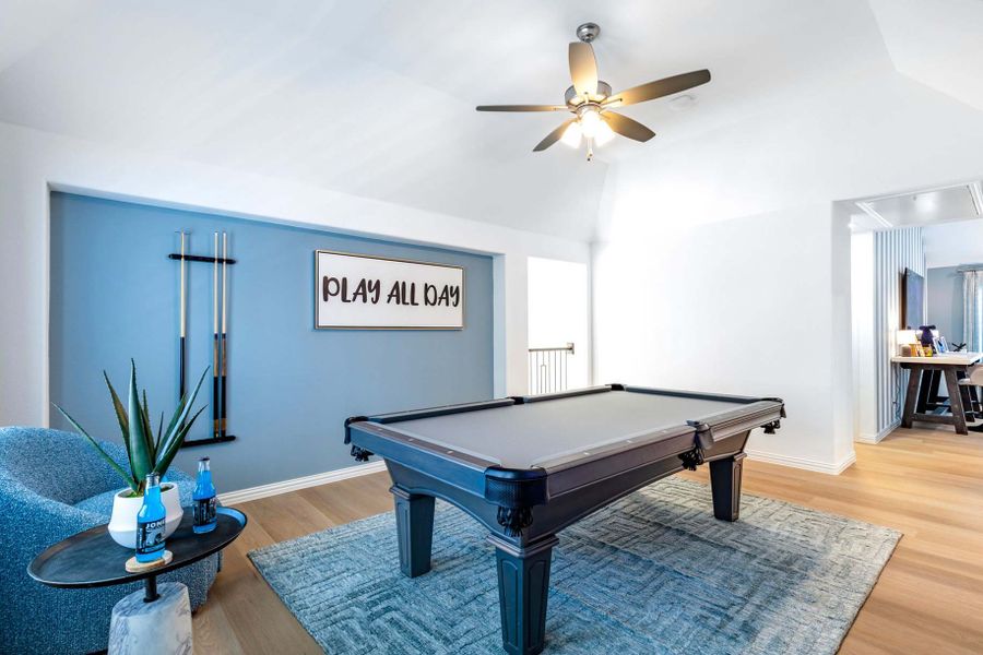 Representative Game Room - some options shown