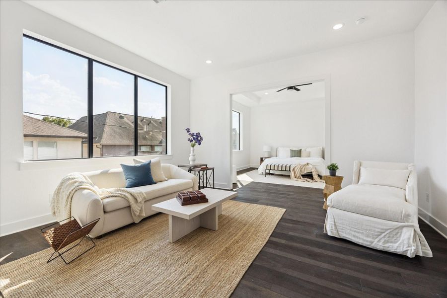 Furnished interior view inside a new home in , Houston (Image 30).