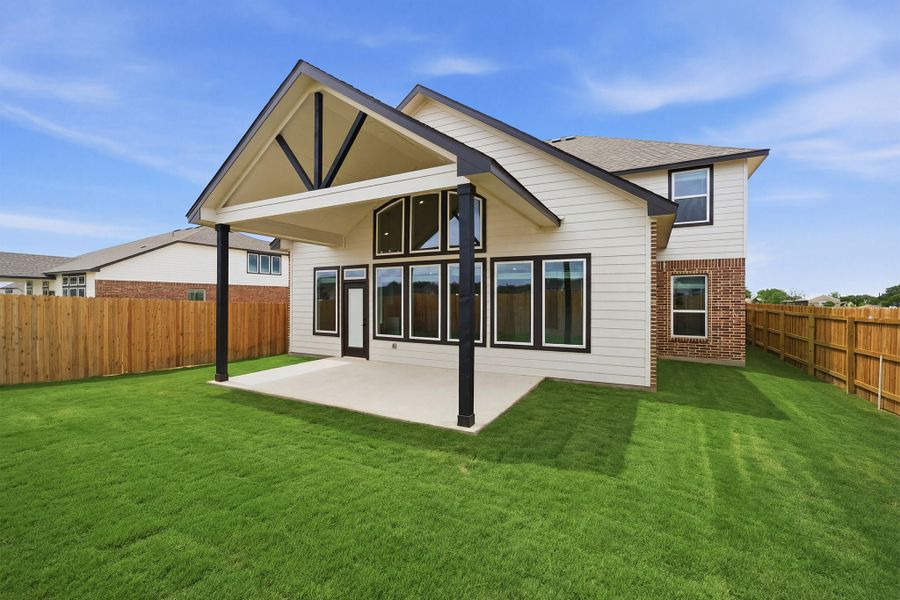 Exterior details and patio area of a home in Megan's Landing, Castroville (Image 20).
