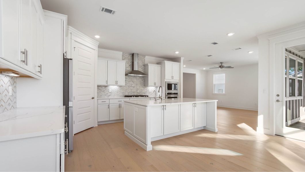 Furnished interior view inside a new home in Parkside, Santa Rosa Beach (Image 12). Furnished interior view inside a new home in Parkside, Santa Rosa Beach (Image 12).