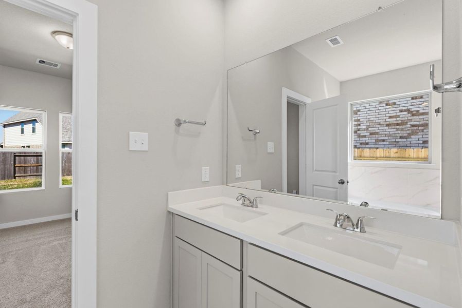 Furnished interior view inside a new home in Windrose Green, Angleton (Image 10).