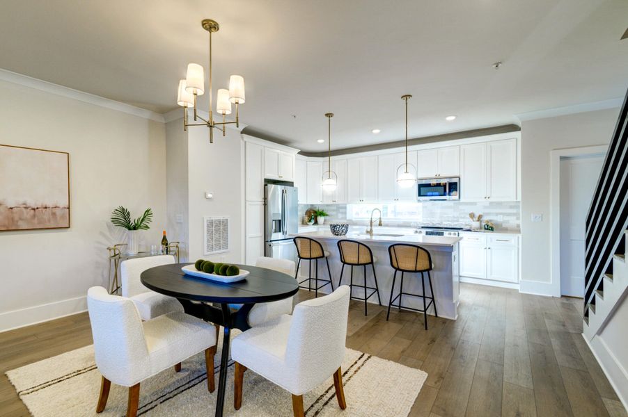 Furnished interior view inside a new home in Walk at Park Circle, North Charleston (Image 15). Furnished interior view inside a new home in Walk at Park Circle, North Charleston (Image 15).