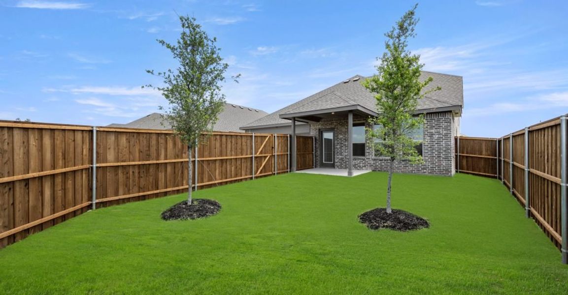 Representative exterior photo of a completed home built from the Brewer by Impression Homes in Redden Farms, Midlothian, TX (Image 28). Representative exterior photo of a completed home built from the Brewer by Impression Homes in Redden Farms, Midlothian, TX (Image 28).
