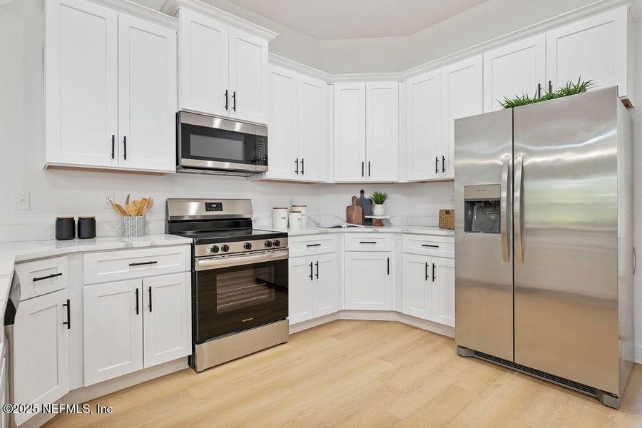Furnished interior view inside a new home in , Melrose (Image 11).