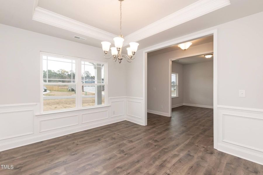 Representative unfurnished interior of a home built from the 2913 by Adams Homes in Hidden Pines, Cameron (Image 15).