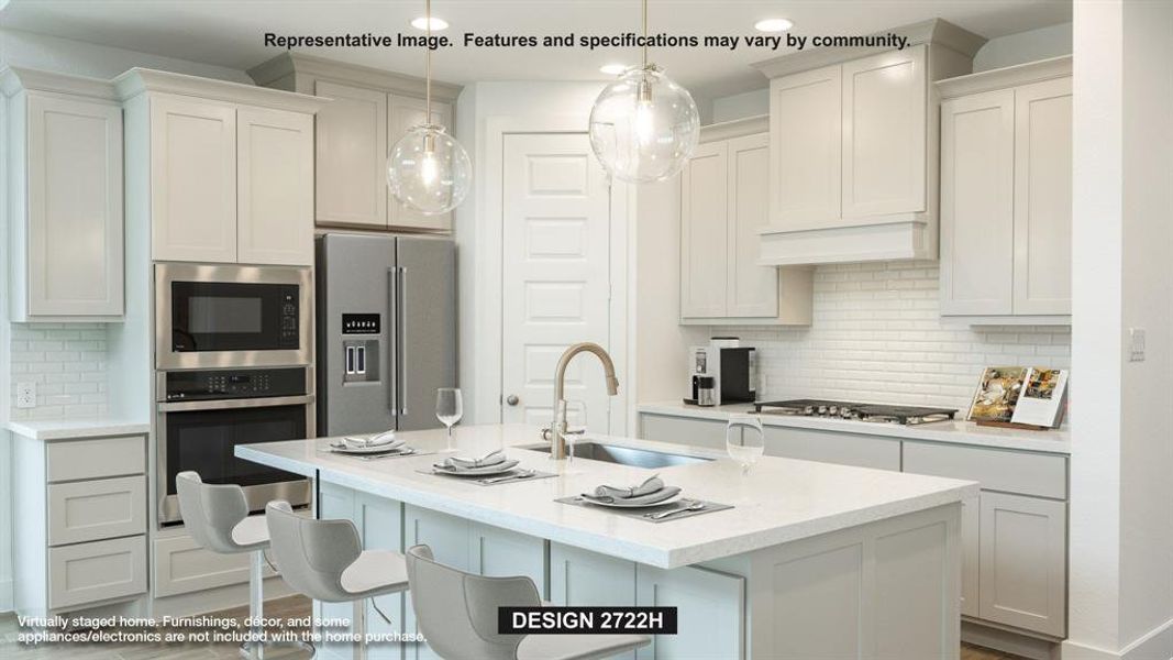 Furnished interior view inside a new home in Mosaic, Celina (Image 4).