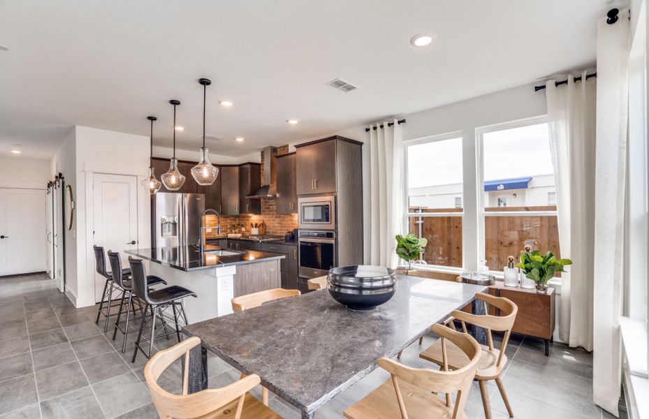 Dining Area with Views of the Backyard