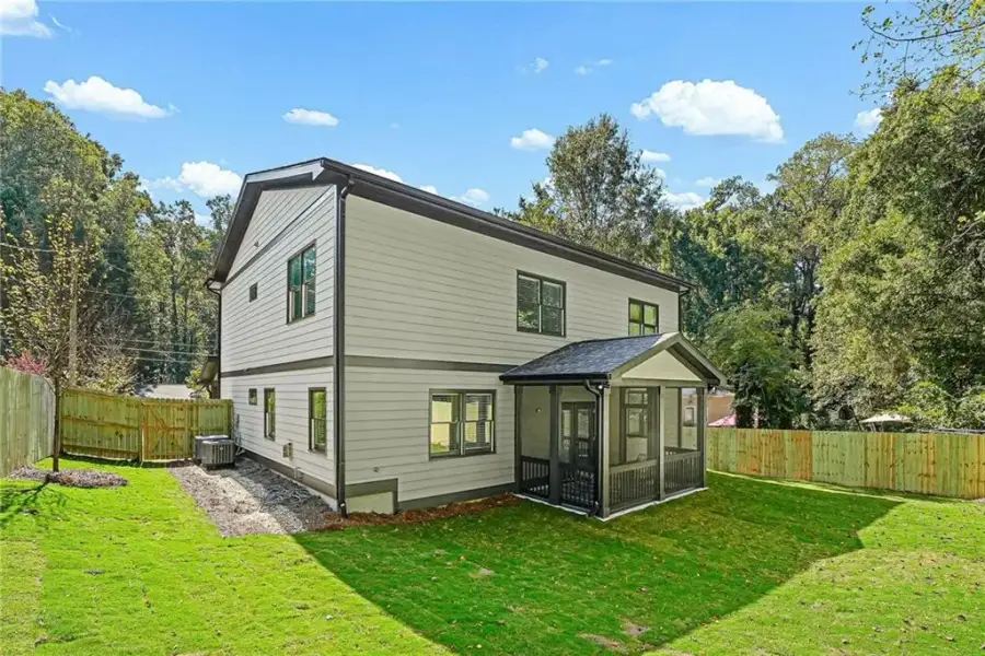 Exterior details and patio area of a home in , Scottdale (Image 30).