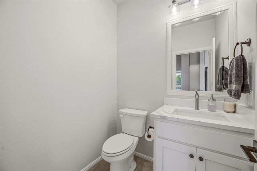Half bath off Mud Room