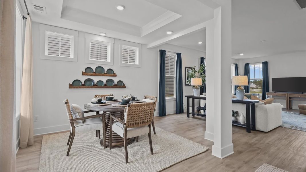 Representative furnished interior of a home built from the Cameron by DRB Homes in Robert's Farm, Greenville (Image 8). Representative furnished interior of a home built from the Cameron by DRB Homes in Robert's Farm, Greenville (Image 8).