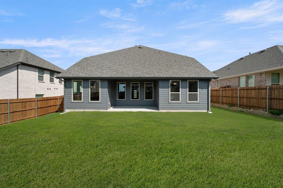 Exterior details and patio area of a home in Rocky Creek Crossing, Crowley (Image 19).