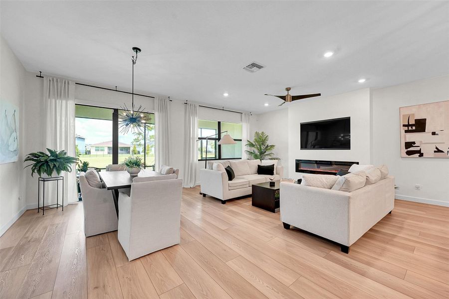 Furnished interior view inside a new home in , Loxahatchee (Image 5).