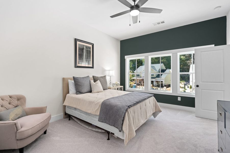 Representative furnished interior of a home built from the Chatsworth by Peachtree Residential in White Post on Lake Lanier, Gainesville (Image 12).