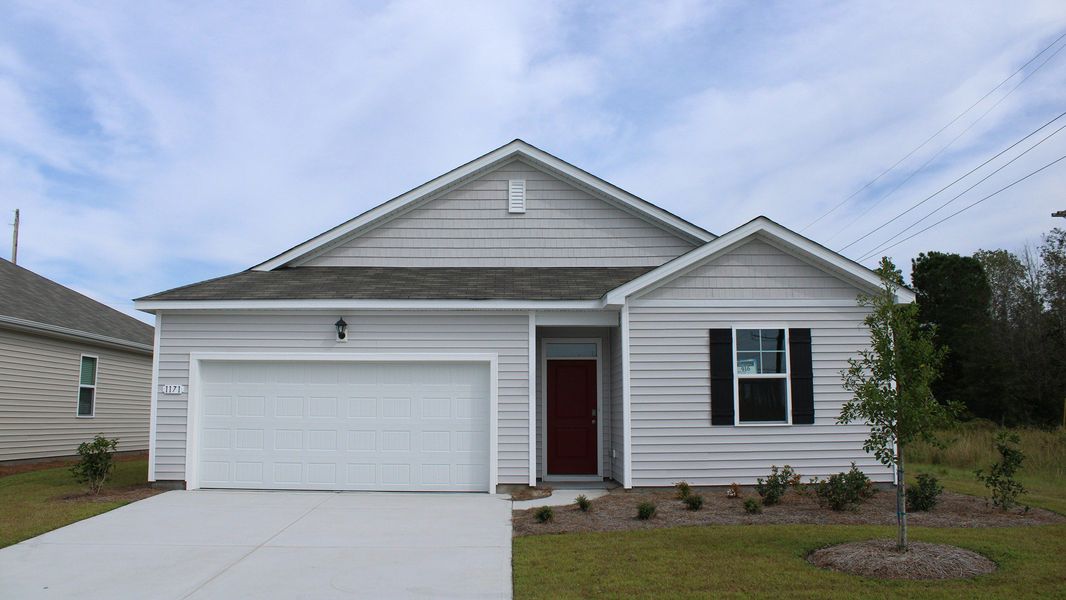 Representative exterior photo of a completed home built from the Kerry by D.R. Horton in The Bluffs at Mill Creek, Florence, SC (Image 20).