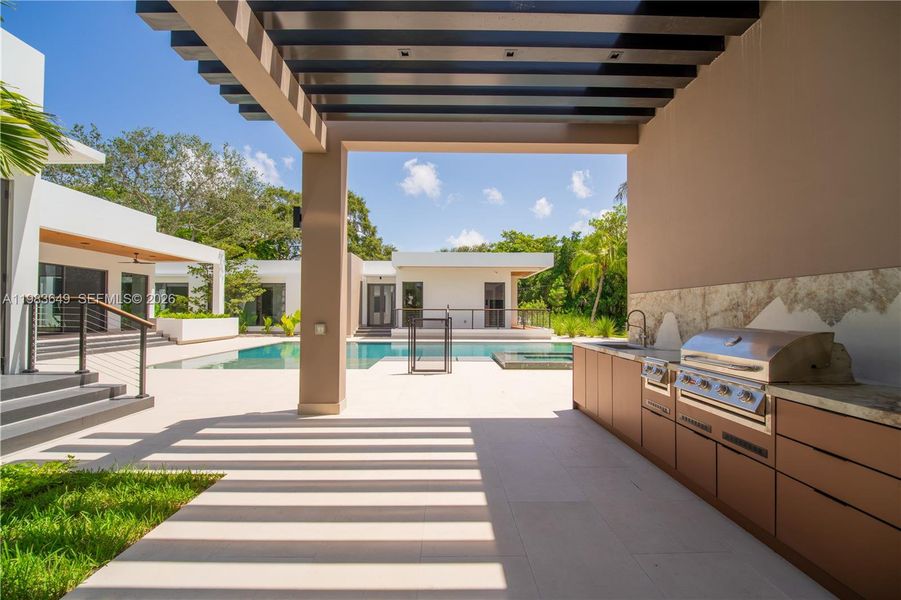 Exterior details and patio area of a home in , Pinecrest (Image 13). Exterior details and patio area of a home in , Pinecrest (Image 13).