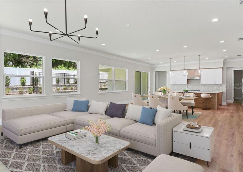 Furnished interior view inside a new home in , Apopka (Image 8).