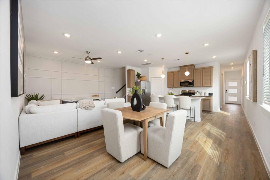 Furnished interior view inside a new home in Pinehaven, Houston (Image 29).
