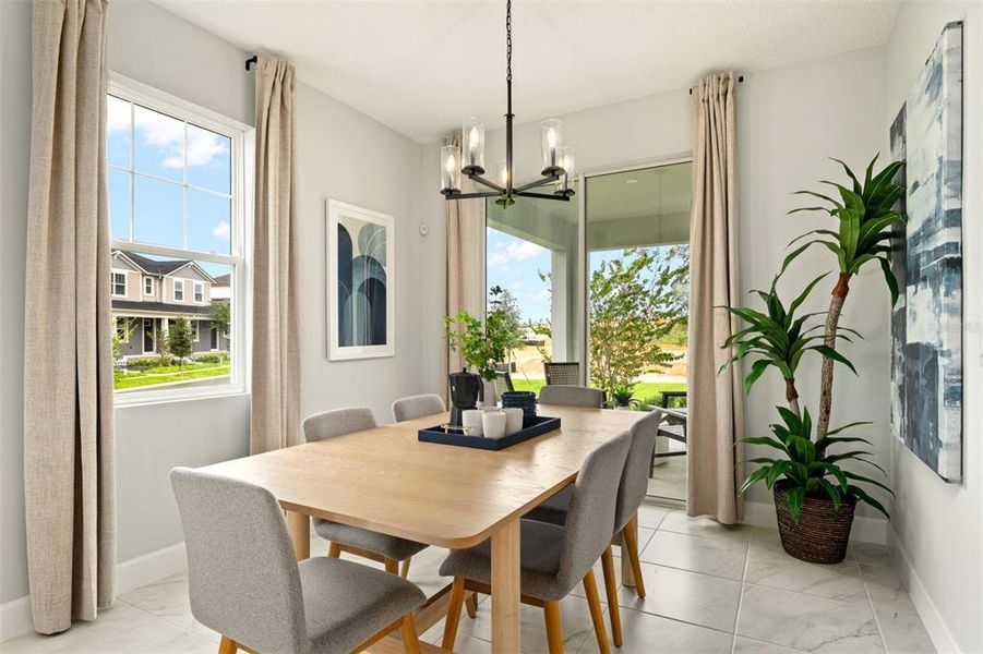 Furnished interior view inside a new home in Rainwood, Groveland (Image 8).