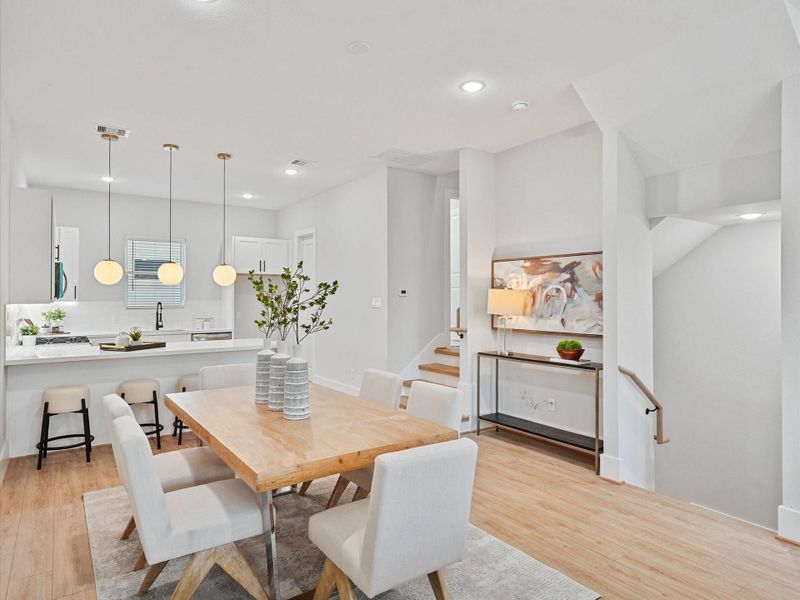 Furnished interior view inside a new home in Skyline Homes at Cavalcade, Houston (Image 26).
