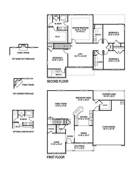 2D floor plan layout of this home in Habersham Meadows, Demorest, GA (Image 3).