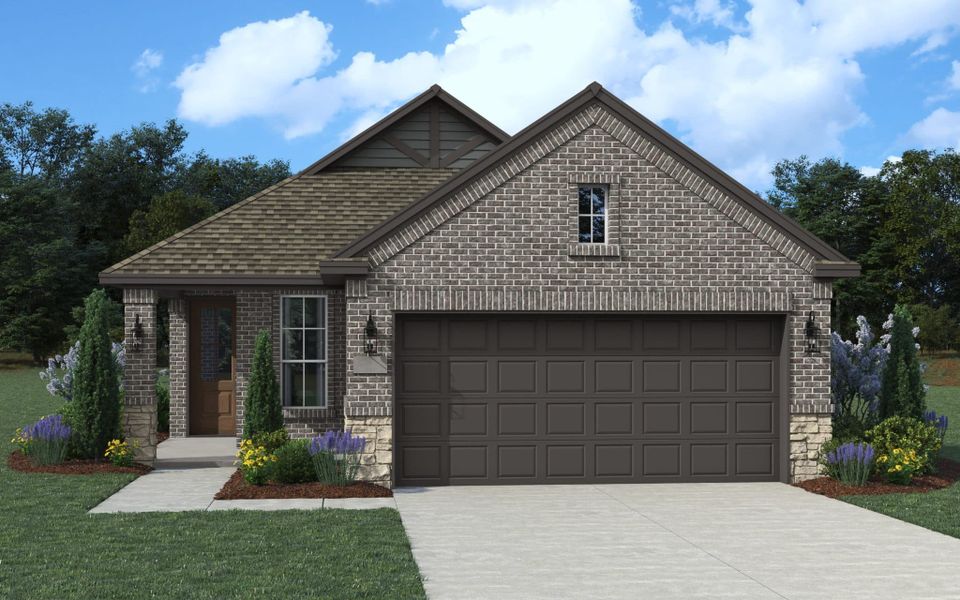 Representative exterior photo of a completed home built from the Tucson by Chesmar Homes in Heartland, Heartland, TX (Image 2).