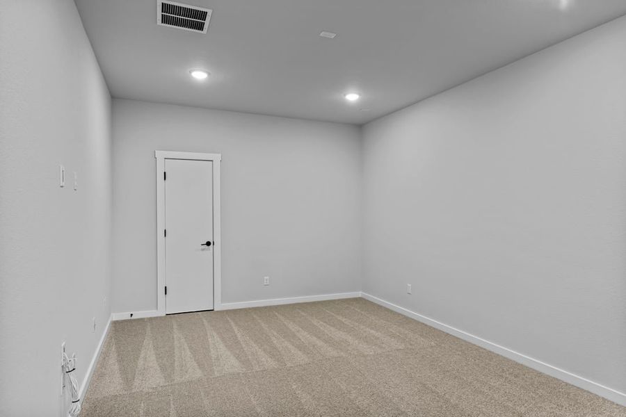 Spacious, unfurnished interior of a new home in Park Collection at Lariat, Liberty Hill (Image 39). Spacious, unfurnished interior of a new home in Park Collection at Lariat, Liberty Hill (Image 39).