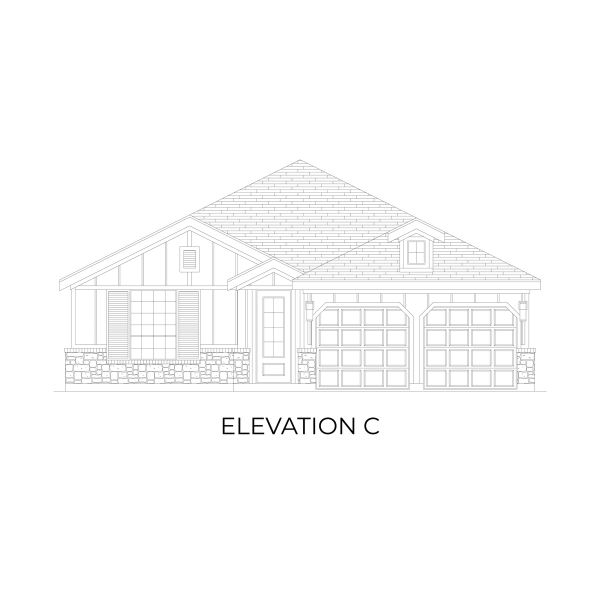 Representative rendering of the exterior for the McKinley Select F by First Texas Homes (Image 6).