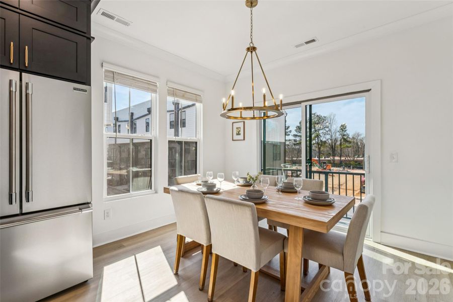 Furnished interior view inside a new home in , Charlotte (Image 19).