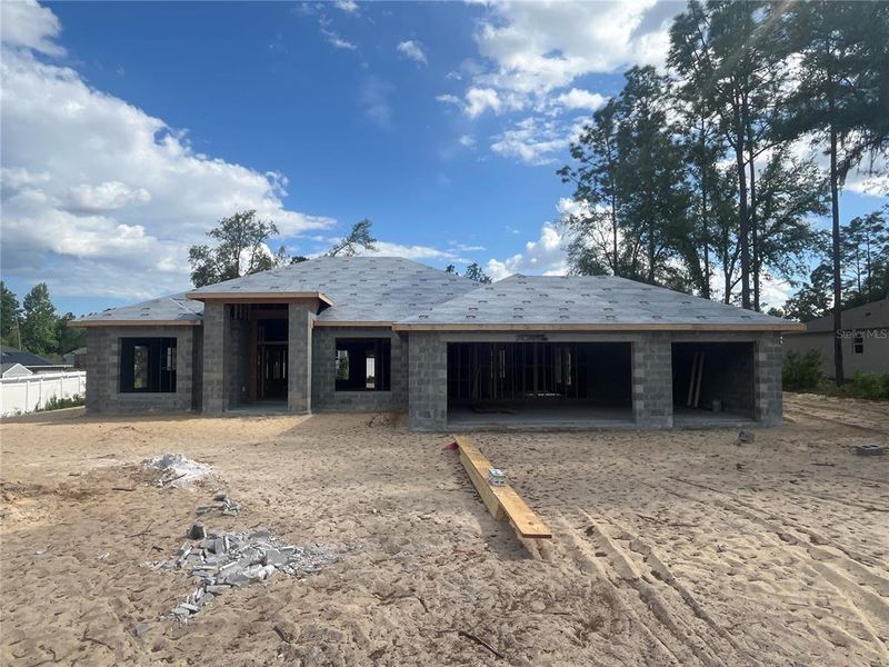 In-progress construction of a new home in Orange Blossom Hills, Summerfield, FL (Image 3).