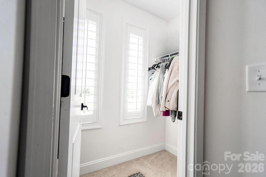 Upstairs bedroom closet
