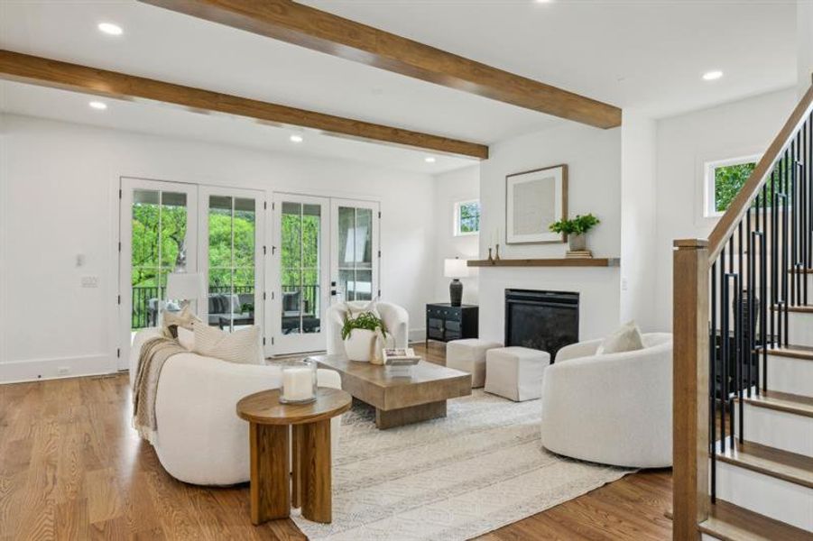 Furnished interior view inside a new home in , Atlanta (Image 19).