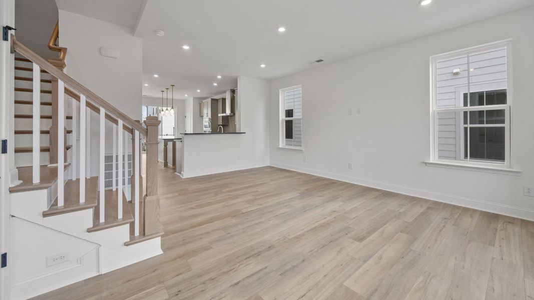 The Landon Plan in River District by DBR Homes in Charlotte, N.C - Living space The Landon Plan in River District by DBR Homes in Charlotte, N.C - Living space