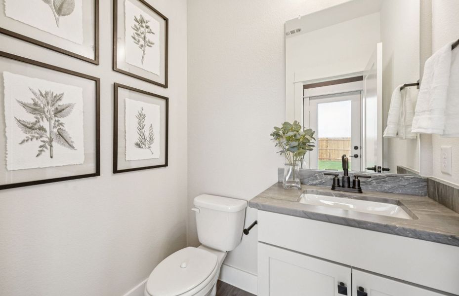 Representative furnished interior of a home built from the Rainier by Pulte Homes in Parks of Village Creek, Burleson (Image 9).