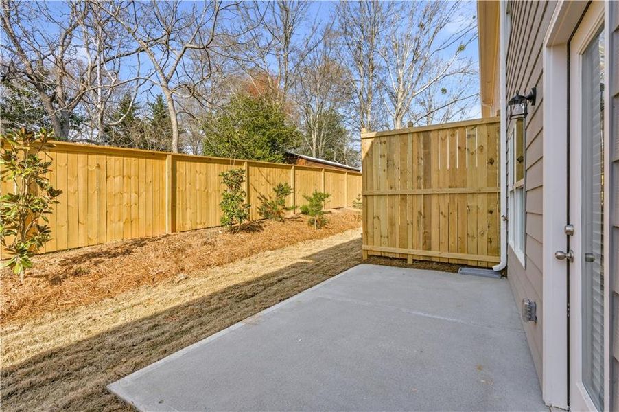 Exterior details and patio area of a home in Silver Leaf, Dawsonville (Image 20).