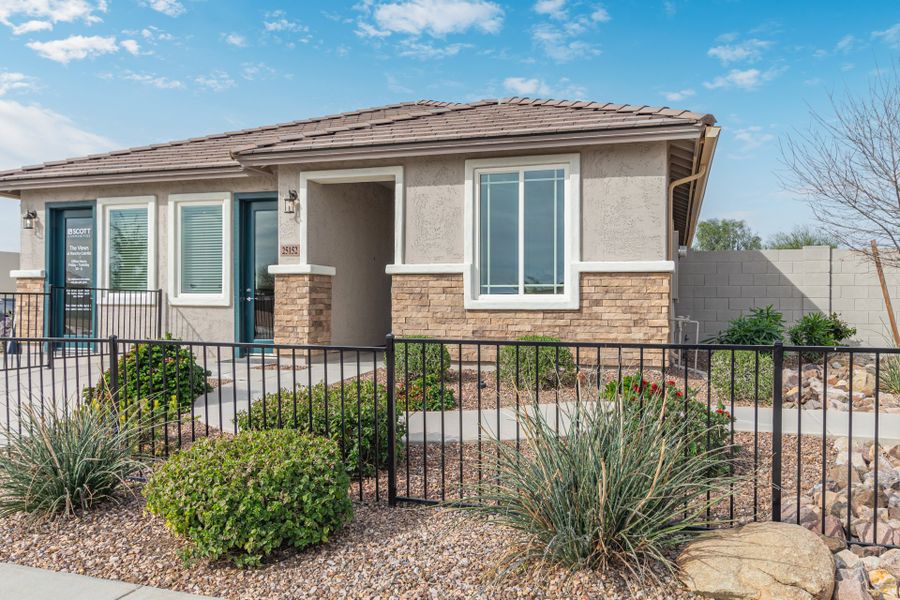 Representative exterior photo of a completed home built from the Plan 3512 by Scott Communities in The Views at Rancho Cabrillo, Peoria, AZ (Image 12).