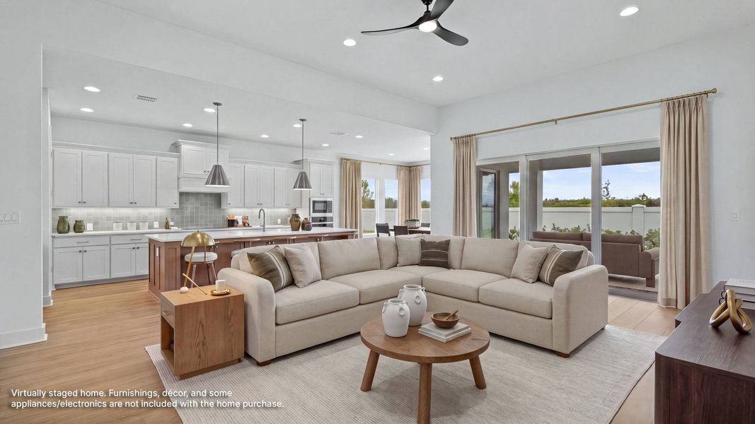 Furnished interior view inside a new home in Reserve at Berry Bay, Wimauma (Image 5).