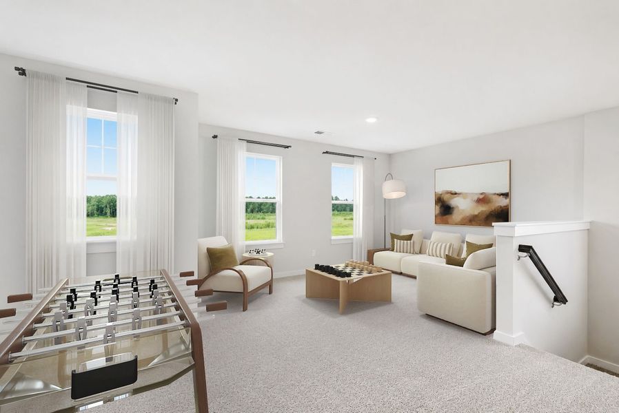 Representative furnished interior of a home built from the The Nathaniel by Stanley Martin Homes in Abney Hills Estates, Blythewood (Image 11).